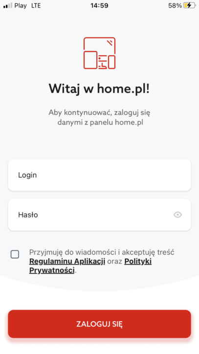 Panel Klienta - Wsparcie klienta - Uwierzytelnianie dwuskładnikowe - Włącz 2FA - Pobierz aplikację home.pl - Zaloguj się do aplikacji
