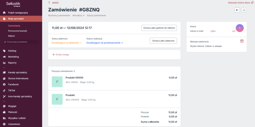 Jak wygląda proces przetwarzania zamówień w panelu Sellastik by home.pl